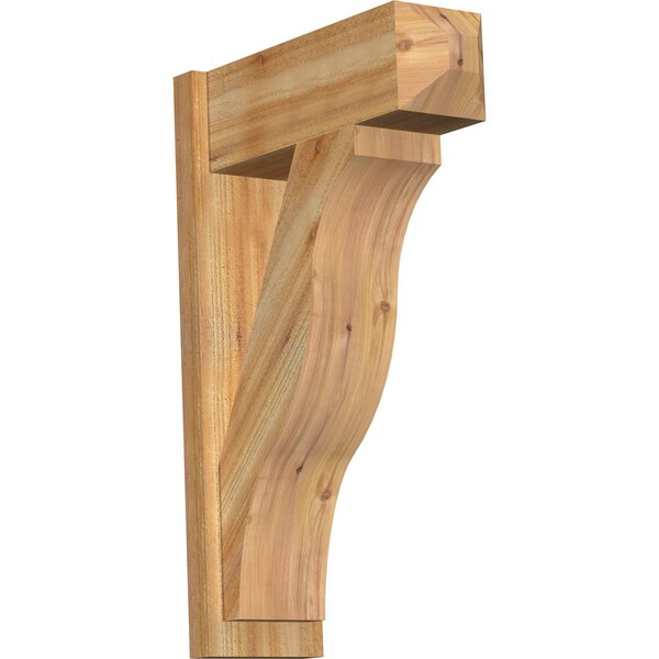 Ekena Millwork Funston Rough Sawn Craftsman Outlooker, Western Red Cedar, 8"W x 22"D x 34"H OUT08X22X34FST04RWR - main